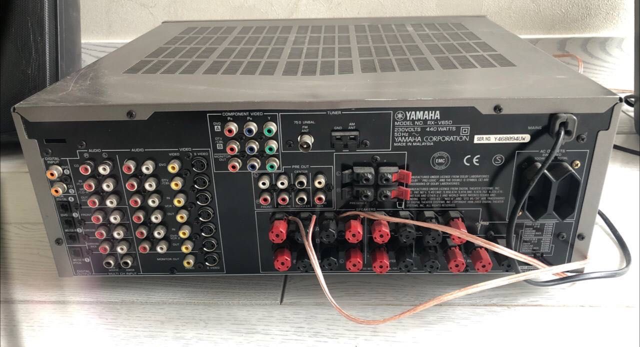 Підсилювач (посилювач) YAMAHA та 2 колонки
