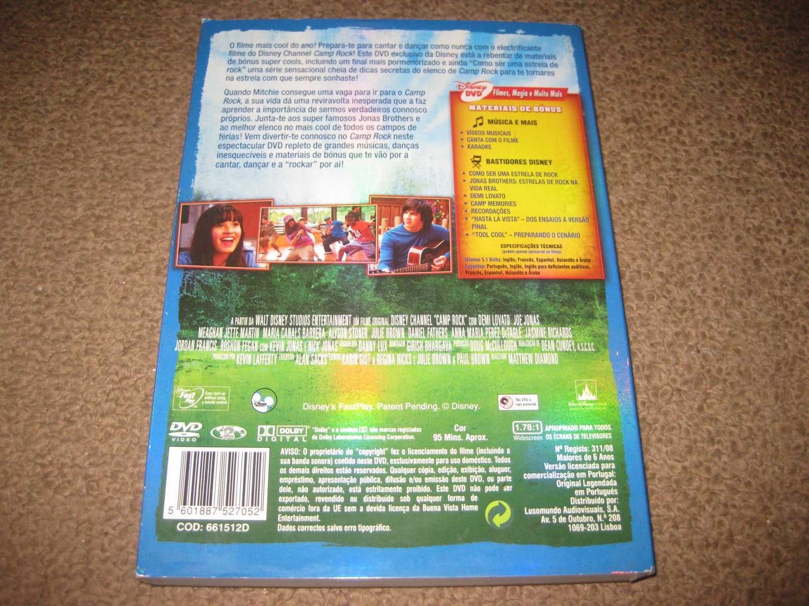 DVD "Camp Rock" com Demi Lovato/Edição Slidepack!