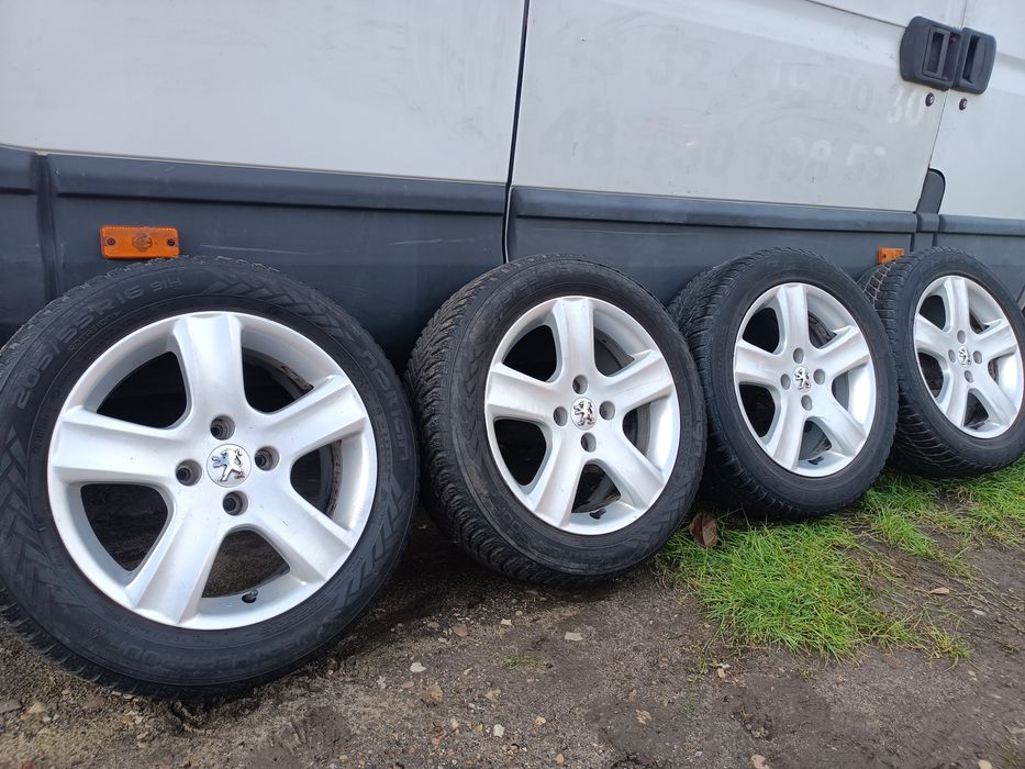Felgi z oponami 205/55R16 Peugeot 206 307 Citroen