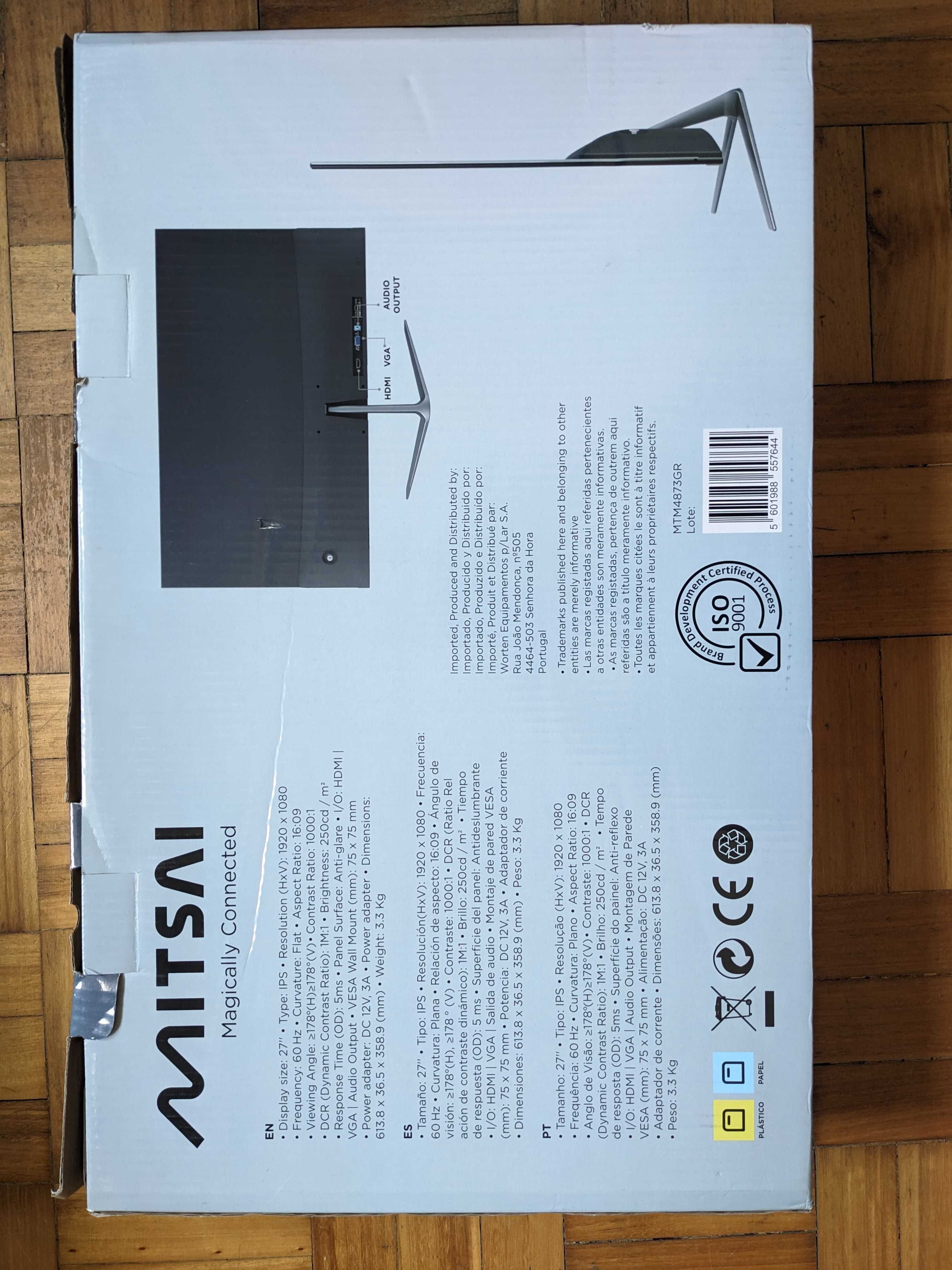 Monitor MITSAI M27 (27'' - Full HD - IPS)
