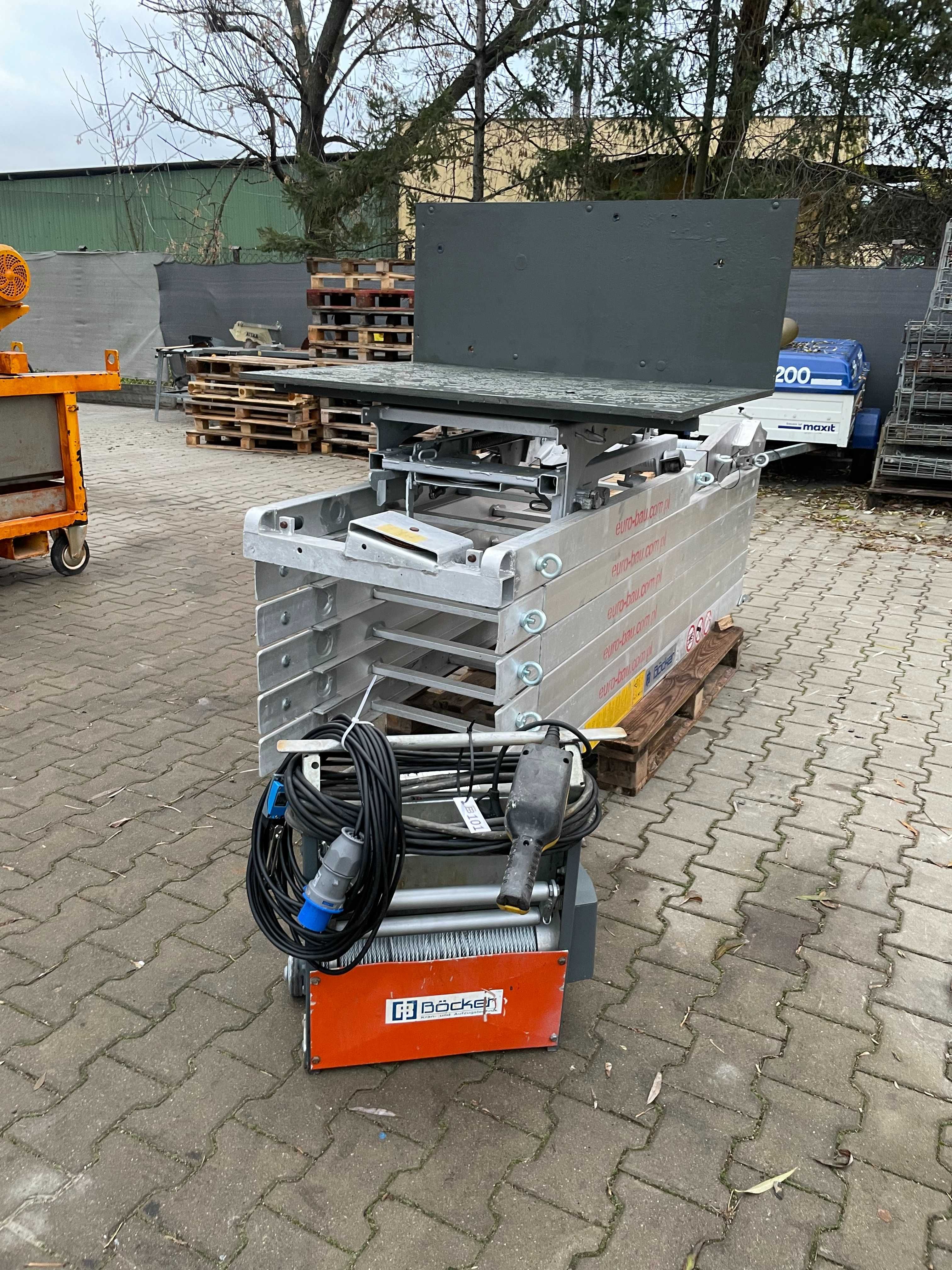 Winda drabina dekarska Bocker Top-Lift 12m Steinweg wciągarka wyciąg