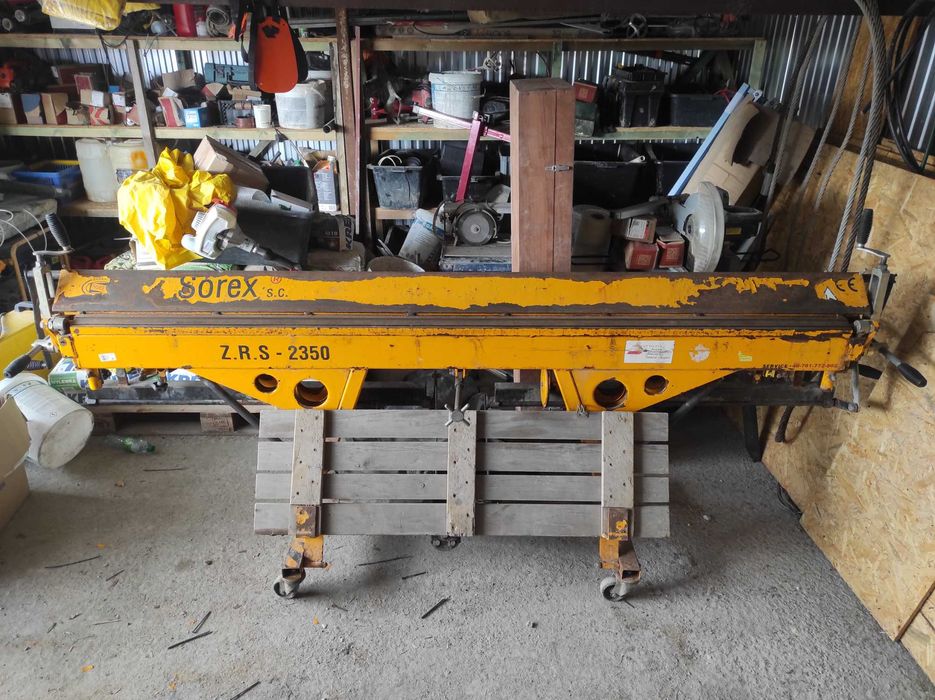 Wynajem wypożyczalnia giętarka zaginarka do blachy nóż Sorex Kraków