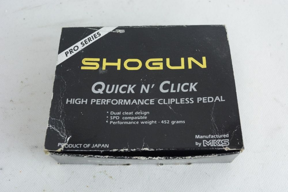 pedały zatrzaskowe SHOGUN !! NOWE ! retro MTB ! + bloki !