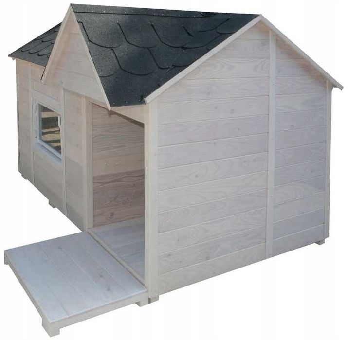 Drewniana buda dla psa z oknem prosto od producenta duża 170 x 135 cm