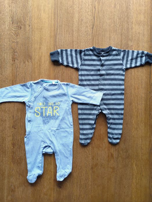 Paczka 10 pajacyków niemowlęcych r.56 (zestaw zimowy)