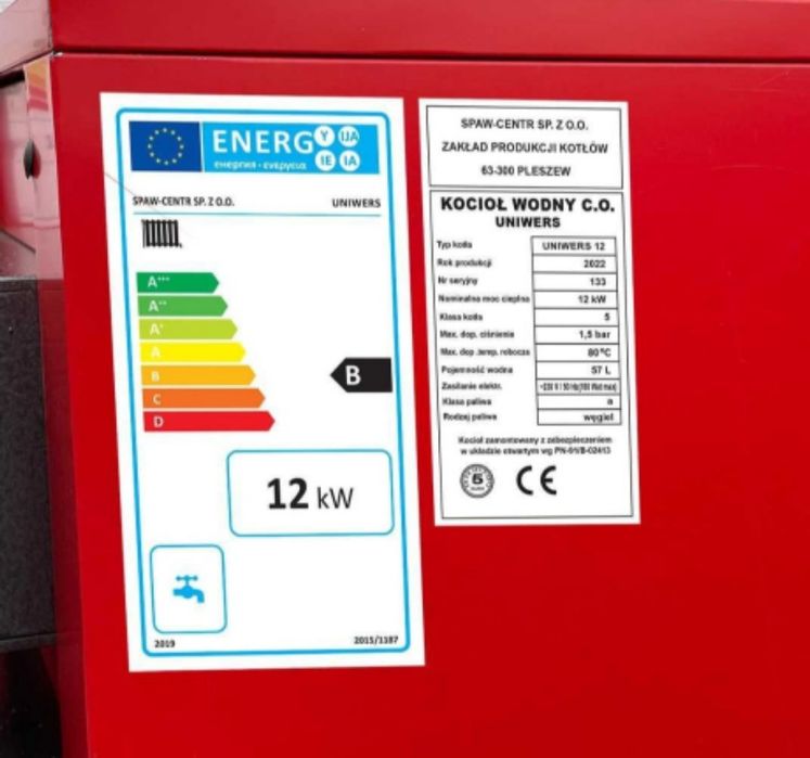 Kocioł 12kw do 100m2 Powierzchni grzewczej. Na drewno i węgiel