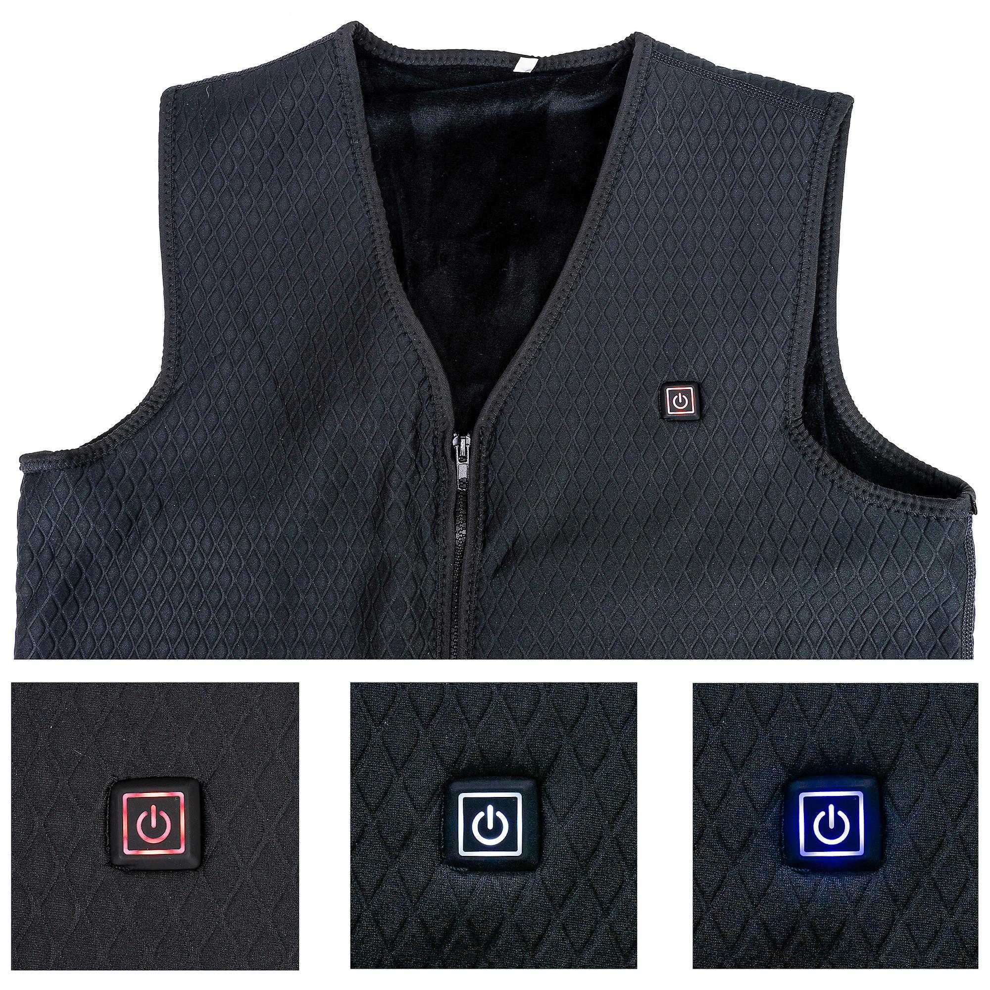 Kurtka kamizelka elektryczna PNI Body Warmer z USB, 3 tryby grzania