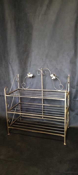 Етажерка кована для взуття полка стелаж