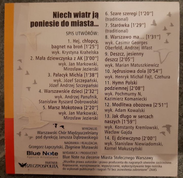 Niech wiatr ją poniesie do miasta 67. rocznica Powstanie Warszawskie