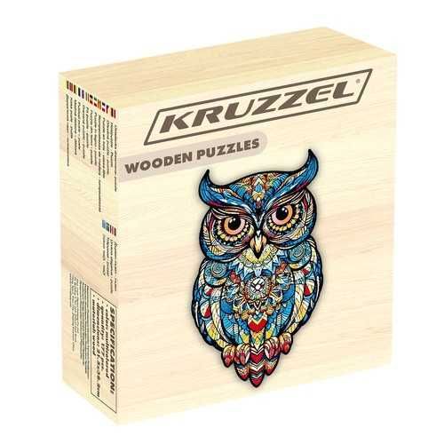Puzzle Drewniane Układanka Sowa 177 el klocki puzzle dla dorosłych