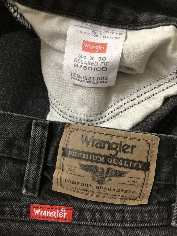 WRANGLER (M/L) 34x30 Relaxed Fit made in Mexico мужские джинсы