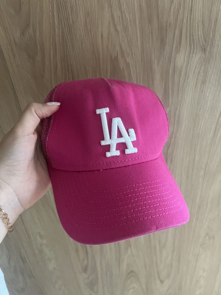 Damska czapka różowa New Era Los Angeles