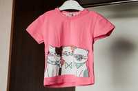 Нова рожева футболка на дівчинку 2-3 роки