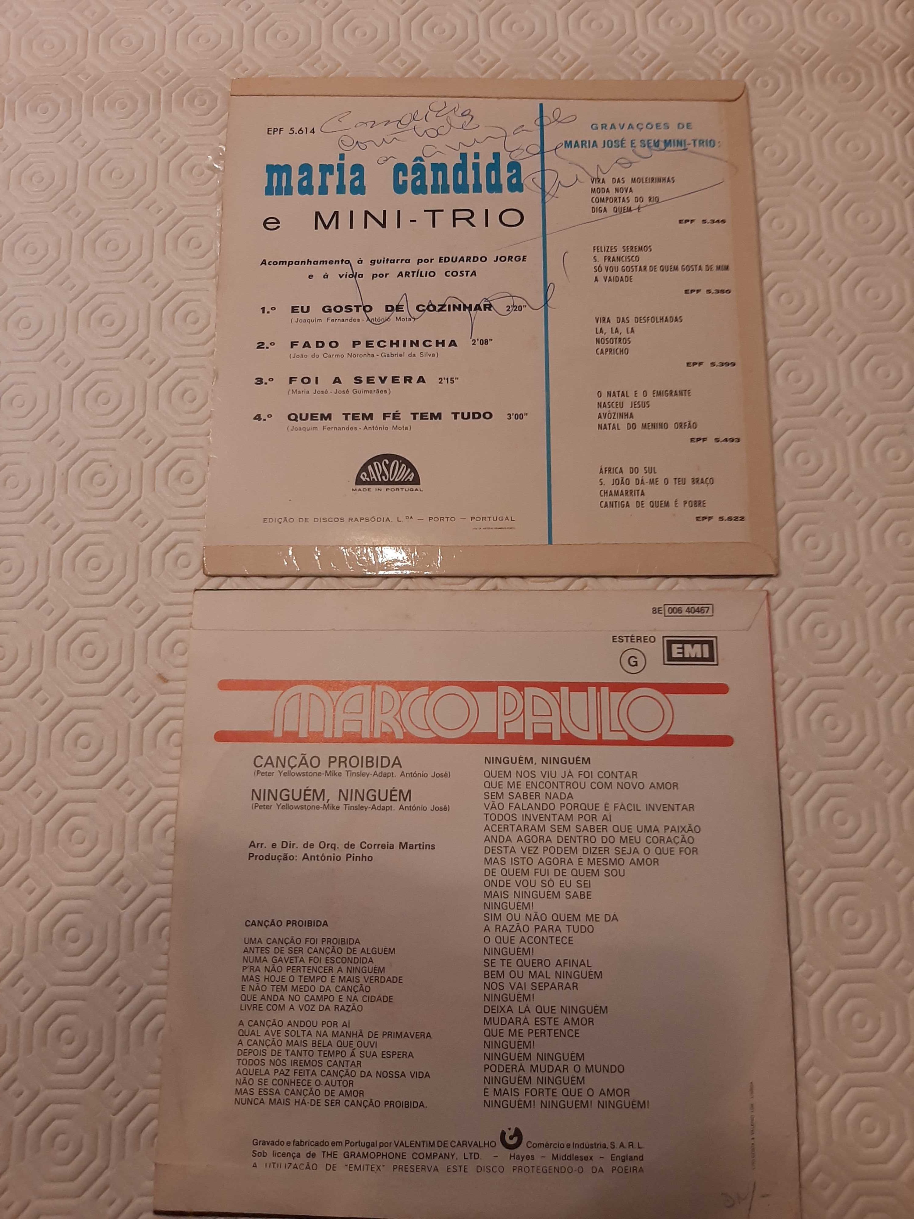 Vários singles de diversos artistas portugueses