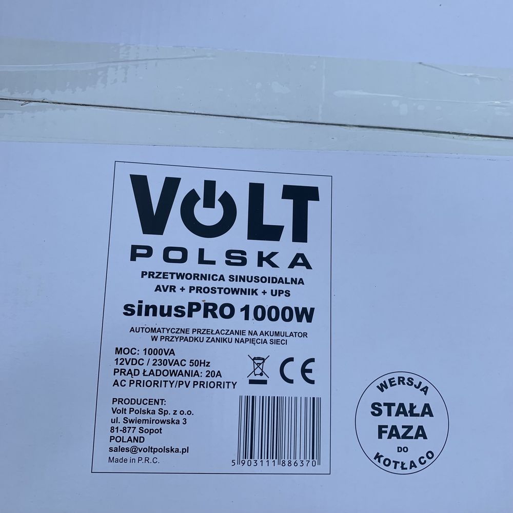 Джерело безперебійного живлення Volt Polska SINUS PRO 1000 W 12/230V