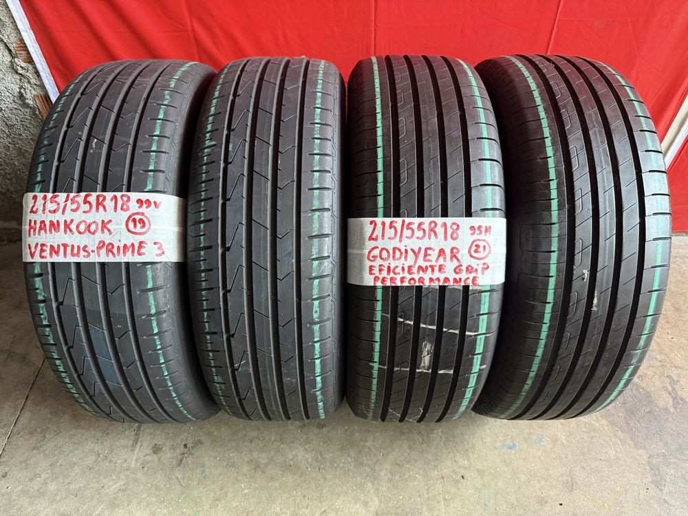 Pneus 215/55/18 Hankook + Goodiyear Impecaveis