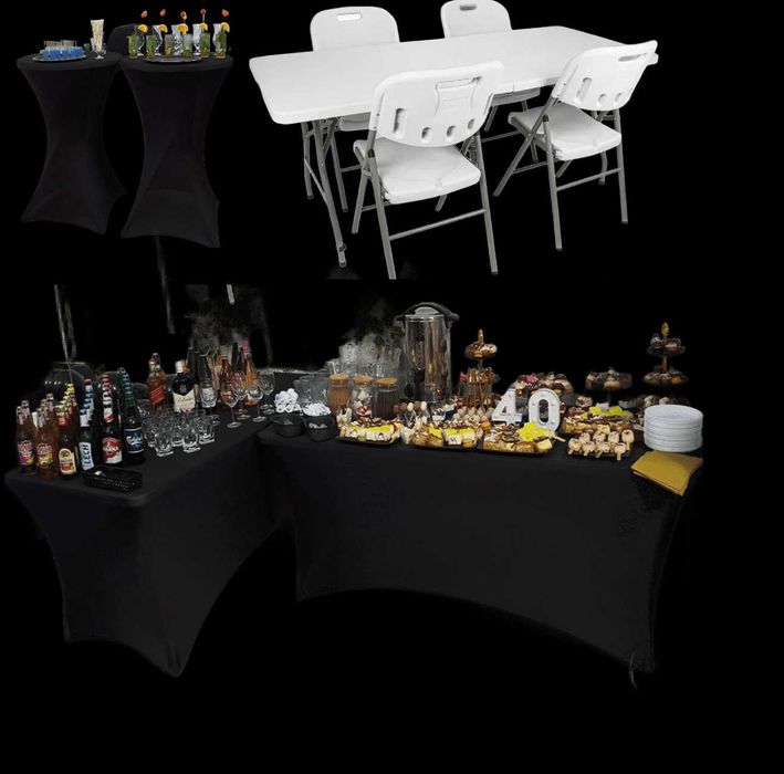 Stoły i krzesła cateringowe wynajem krzesła wynajem stół wypożyczalnia