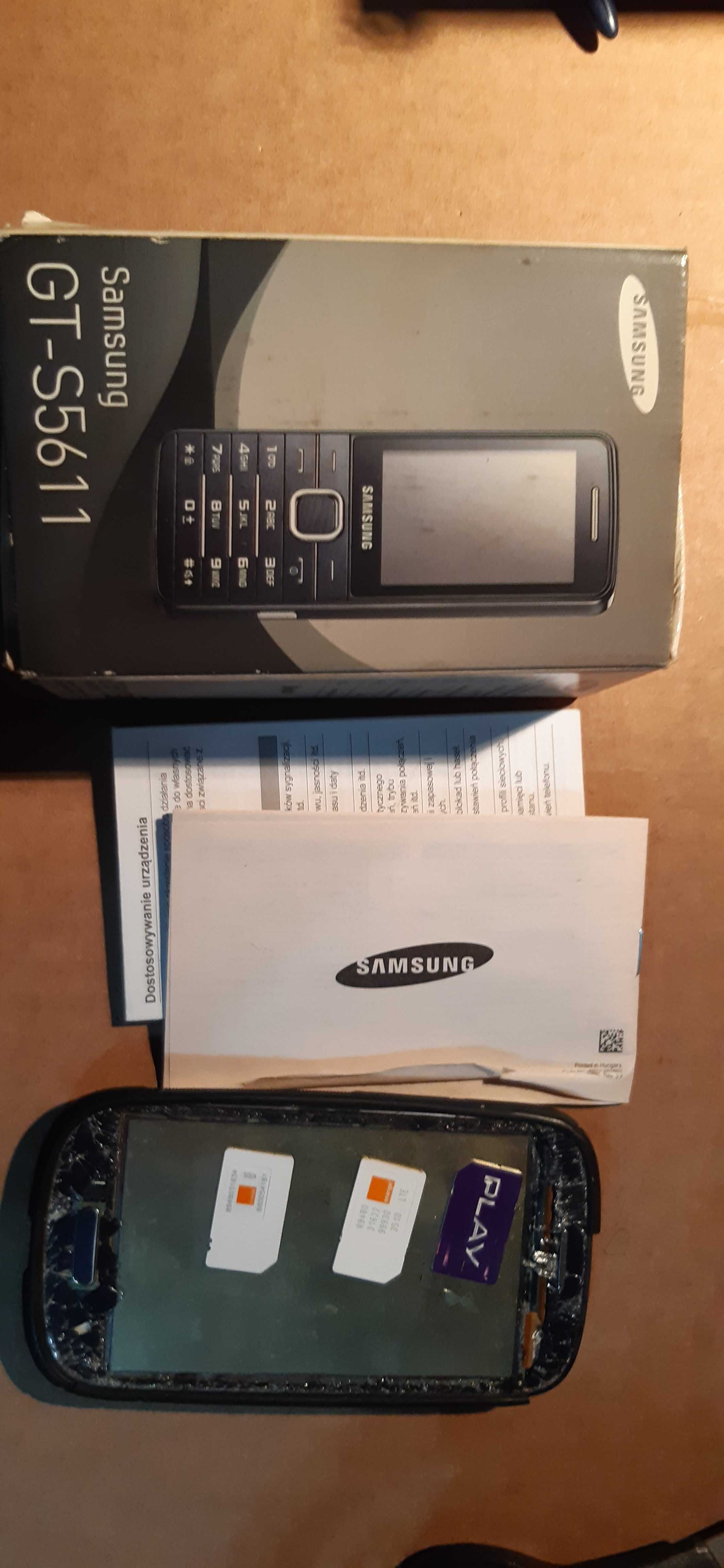 stare karty sim, instrukcje telefon i opakowanie