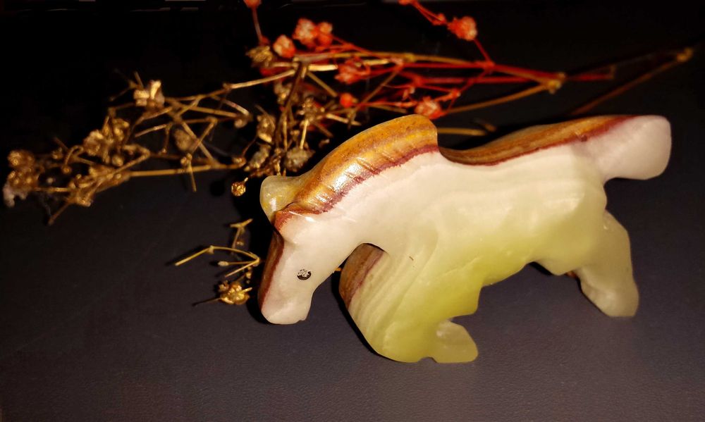 Стильный подарок сувенир фигурка Лошади камень Оникс в любой интерьер