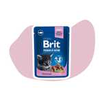 Brit Premium Cat Kitten White Fish Kawałki białej ryby w sosie 6x100g