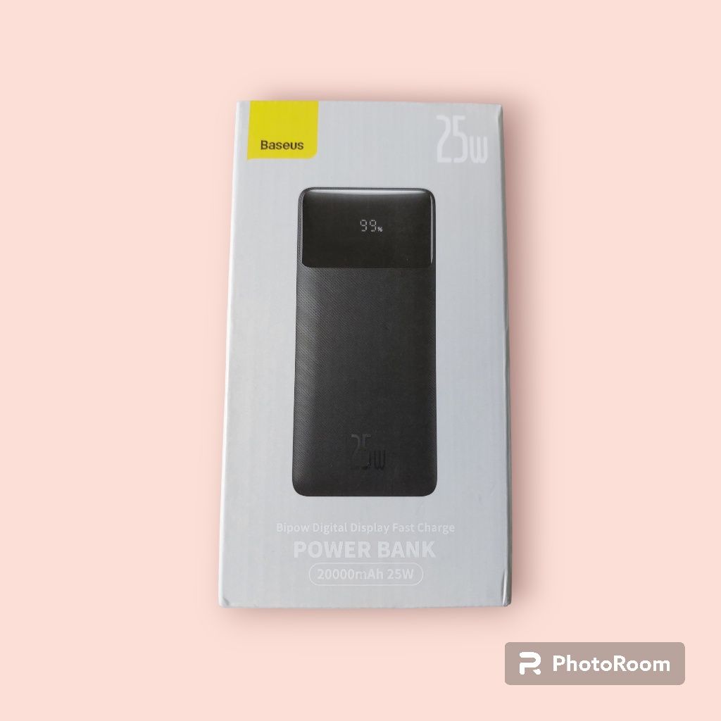 Оригінал Baseus Power Bank 20000mAh Bipow Display 25W павербанк