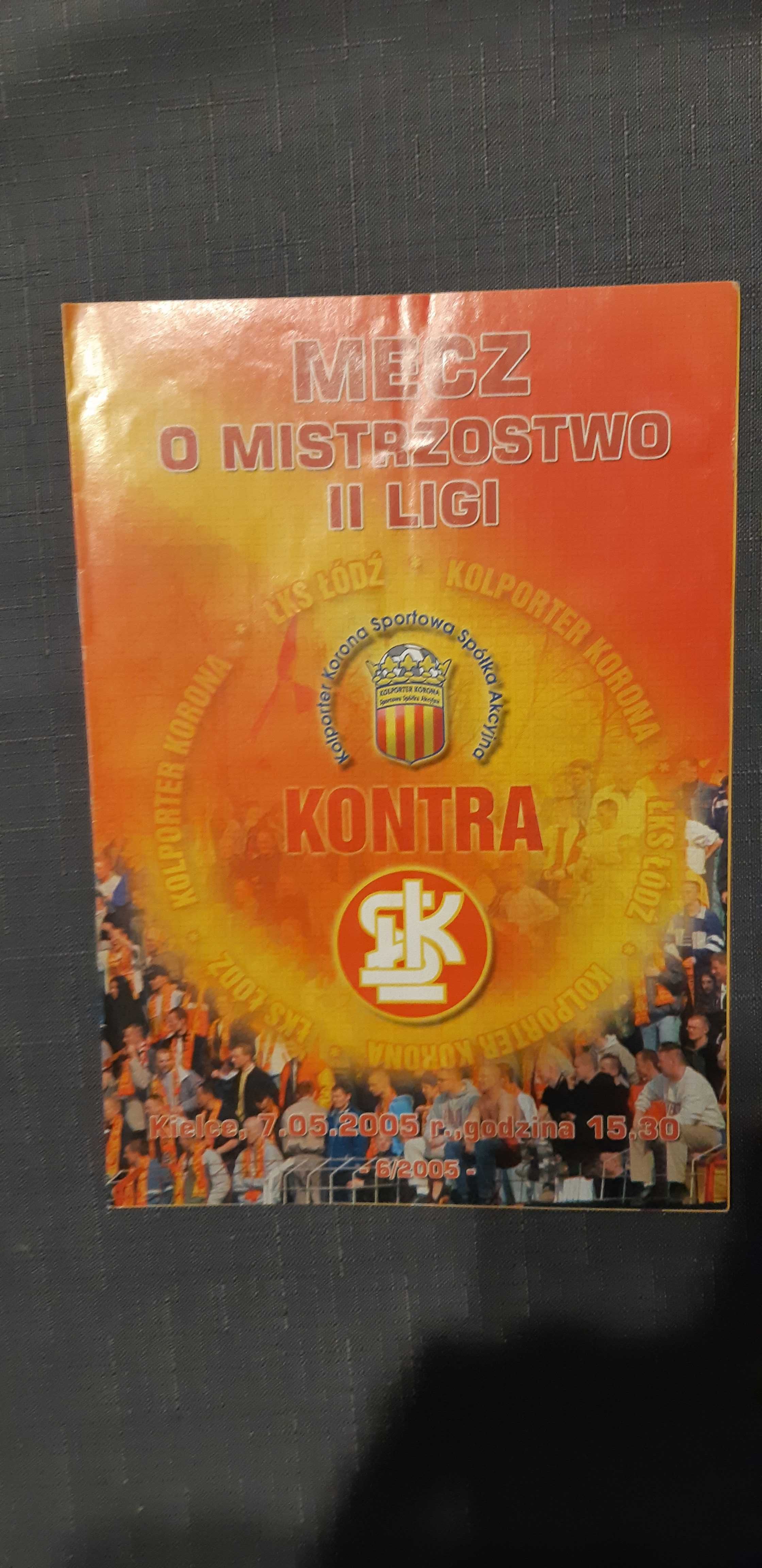 program Korona Kielce -ŁKS Łódź 7.05.2005