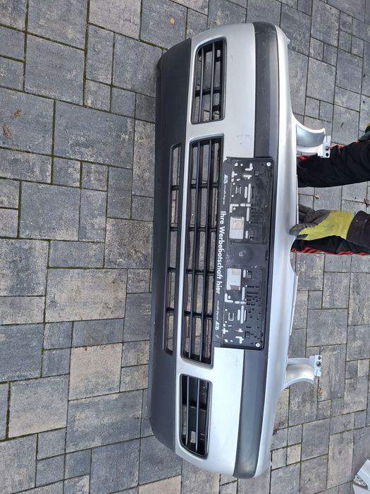 Vw golf 4 iv zderzak przód przedni srebrny la7w