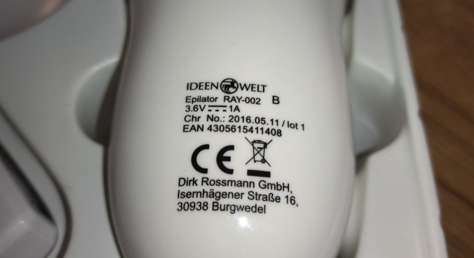 Епілятор Ideen Welt Ray-002 . З Німеччини .