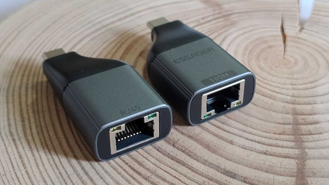 Адаптер сетевой переходник RJ45 Type-C 100 Мбит Ethernet OTG LAN 100Mb