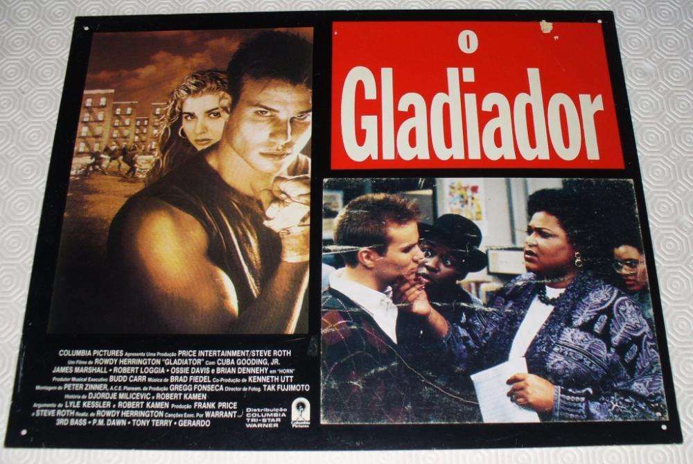 cartaz de cinema; O Gladiador - Cuba Gooding Jr, James Marshall -1992