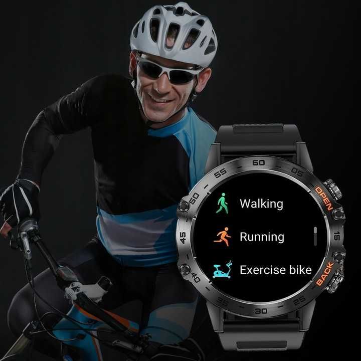 Smartwatch K52 MENU JĘZYK POLSKI PL czarny-okazja tanio !