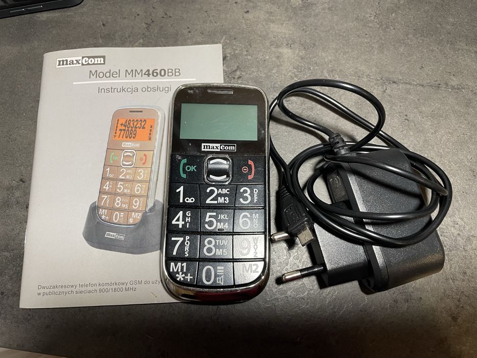Maxcom telefon z duzymi przyciskami uszkodzony