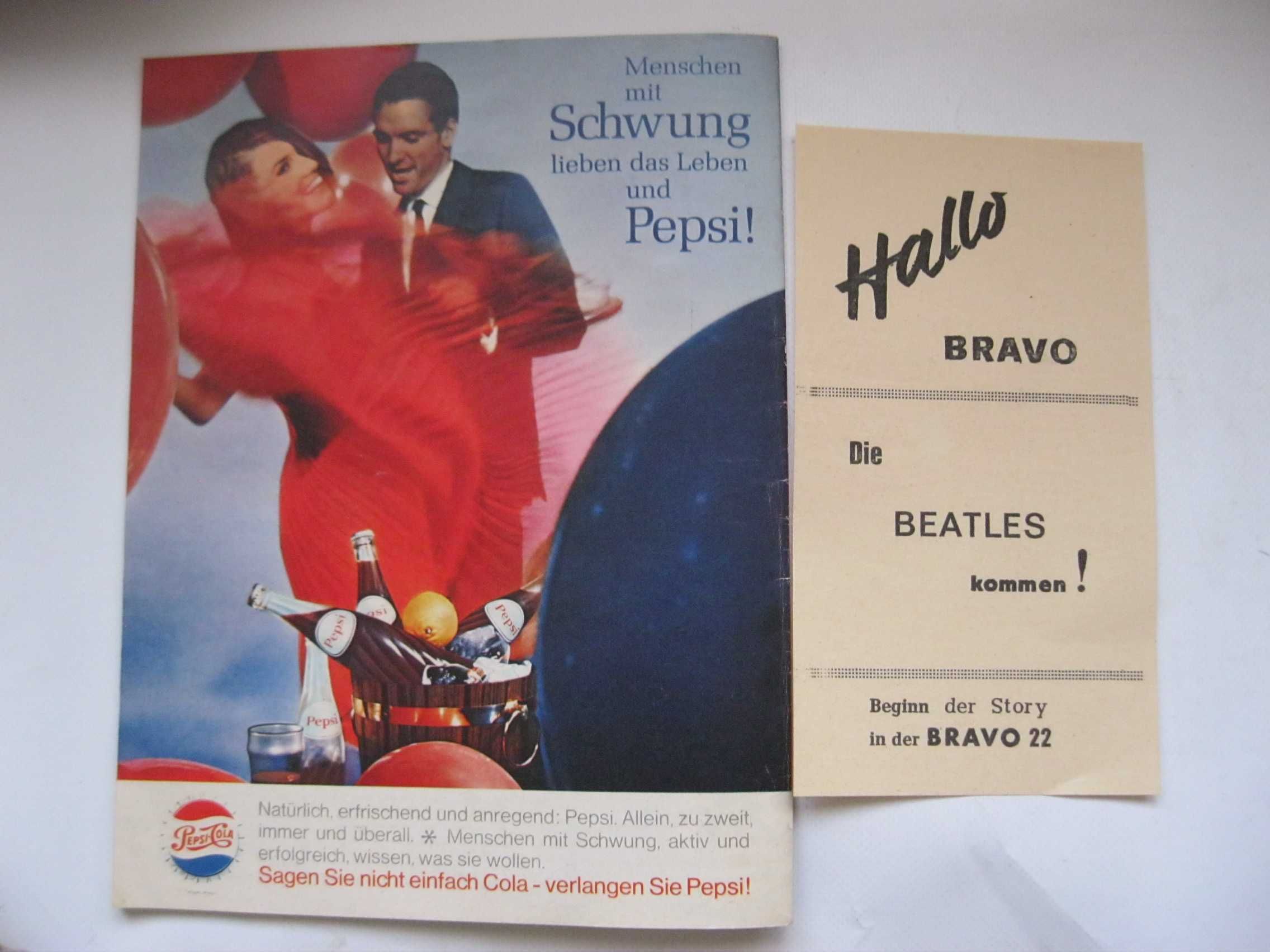 Czasopismo Bravo -The Beatles -1964 r./nr.22 -Rarytas