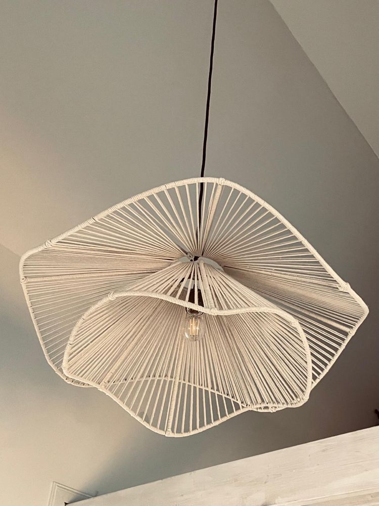 Lampy klosze ze sznurka jutowe boho rustykalne styl platfon led