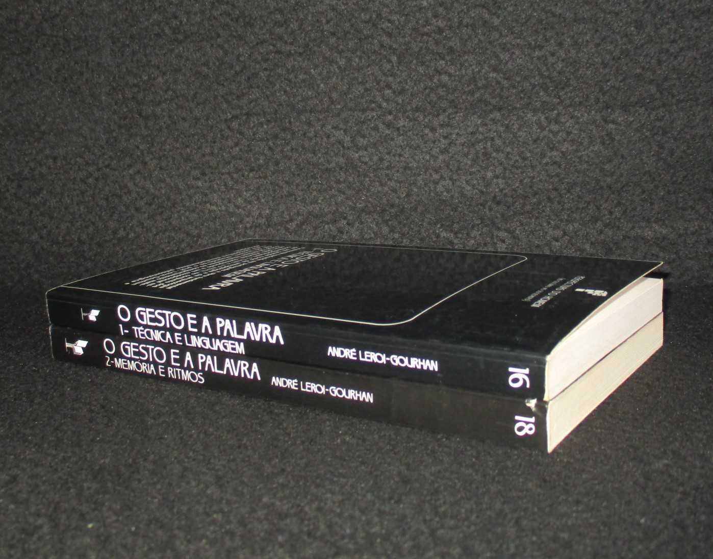 Livros O Gesto e a Palavra 1 e 2 André Leroi-Gourhan