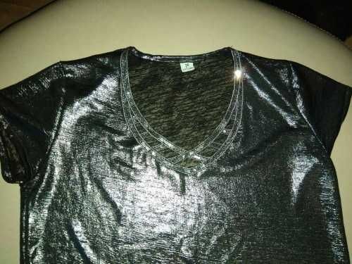 bluzka błyszcząca złota nitka S 38 hit