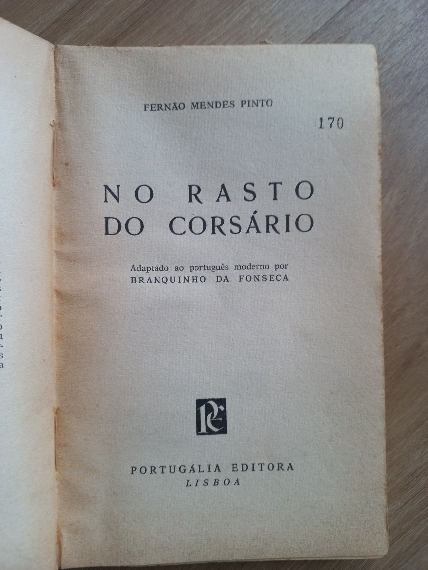 Livro No rasto do corsário, Fernão Mendes Pinto