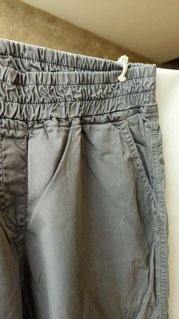 Pure Lime spodnie szare M 38 kieszenie boyfriend cargo kargo hit talia
