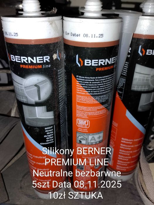 Silikony Neutralne Bezbarwne BERNER PREMIUM LINE
