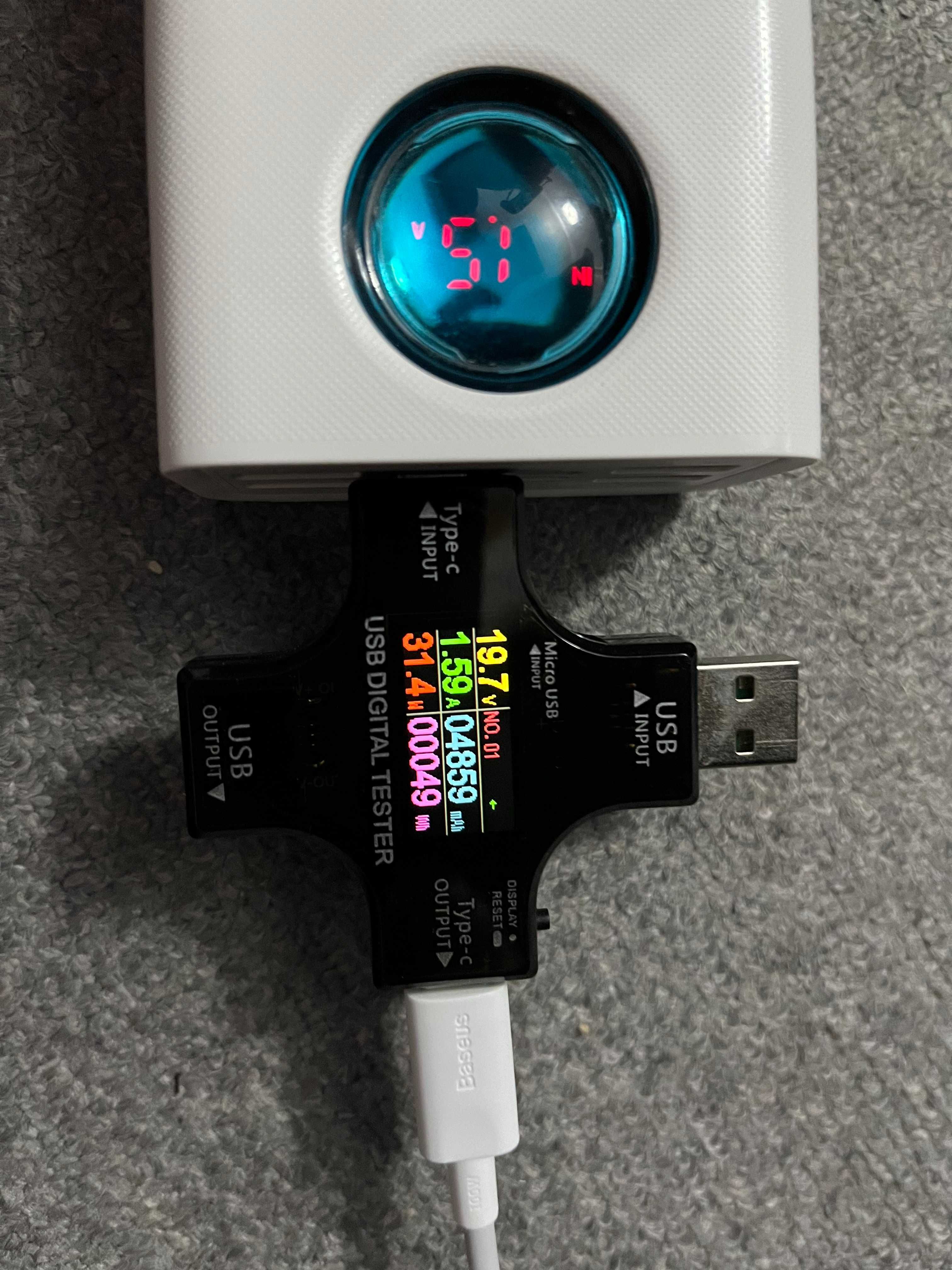 Швидкий зарядний пристрій Toocki 33W GaN USB C блочок 5-9-12-15-20V