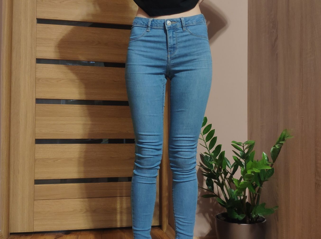 Jeansy skinny mid waist Sinsay