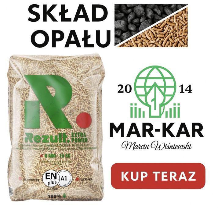 Pellet Rezult! 100% sosnowy! Certyfikat! Wysoka Jakość w niskiej cenie