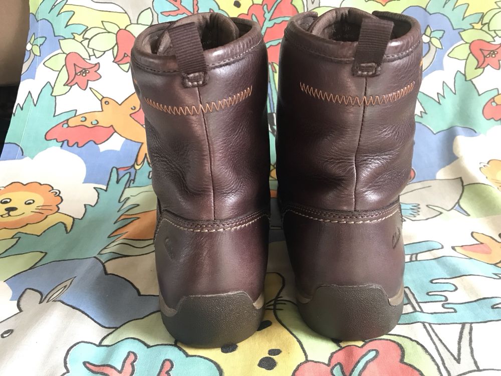 Оригинальные зимние кожаные ботинки Clarks. Размер 45/29.5 см