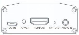 Konwerter VGA+Audio RL Lub SPDIF do HDMI FHD 1080p