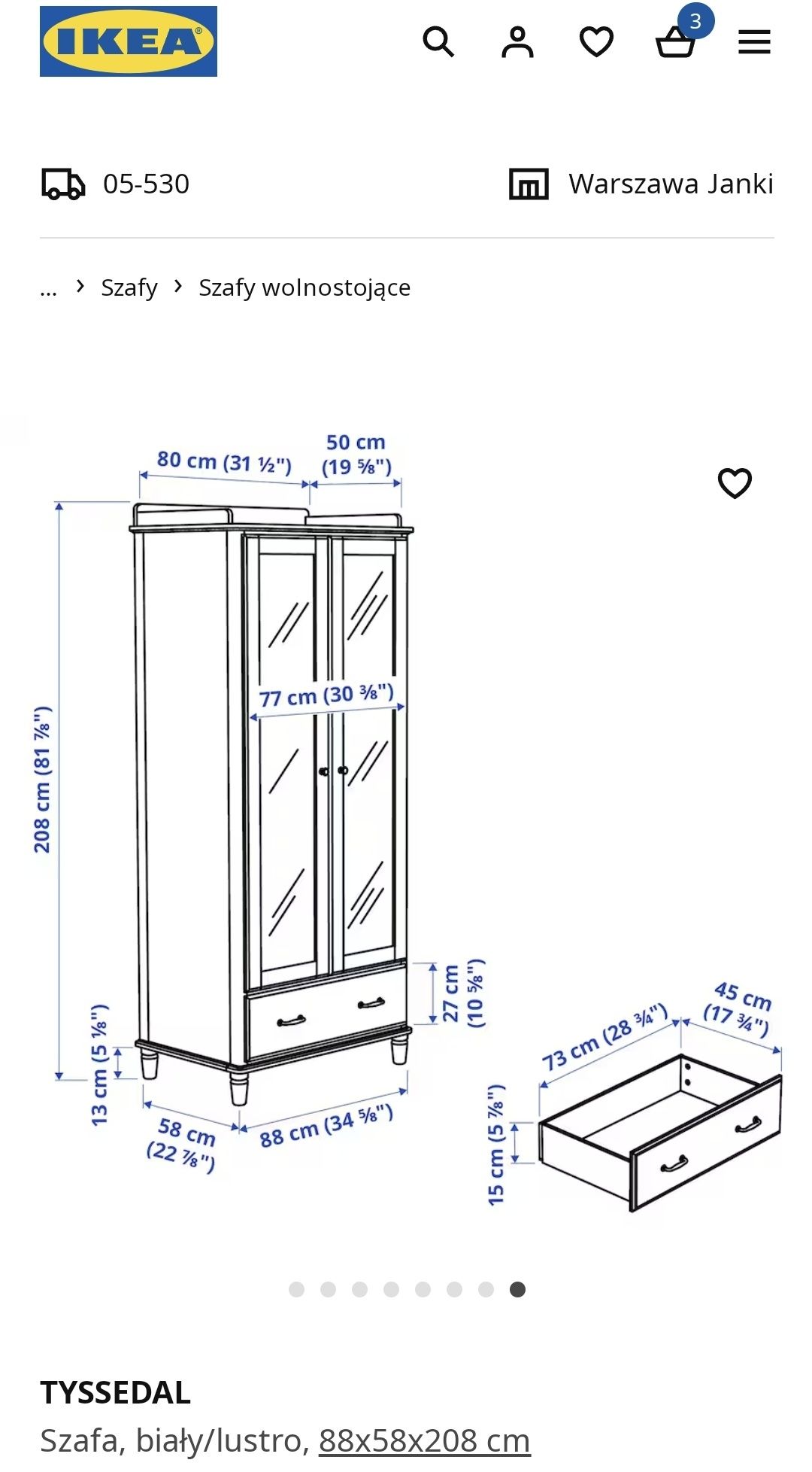 Szafa Ikea używana