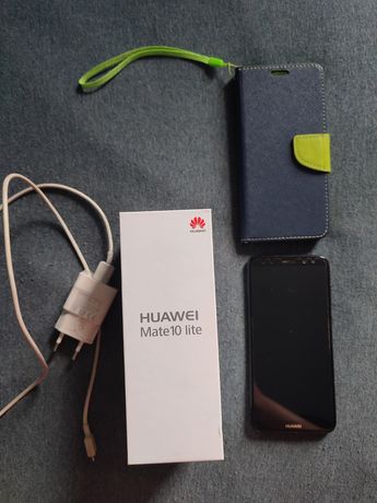Huawei Mate 10 Lite niebieski + futerał