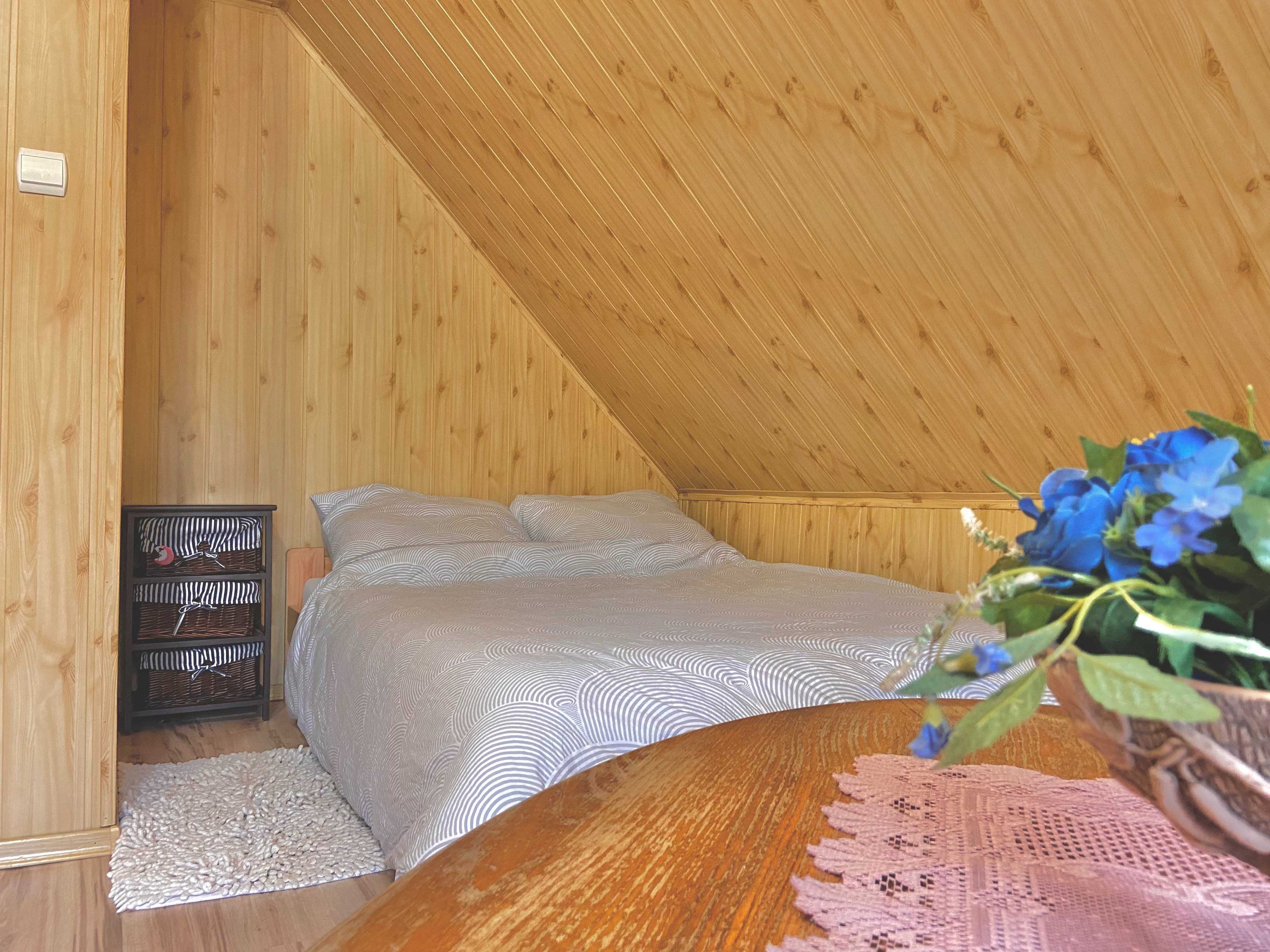 Uroczy domek w sercu lasu nad jeziorem Partęczyny, Warmia - Mazury