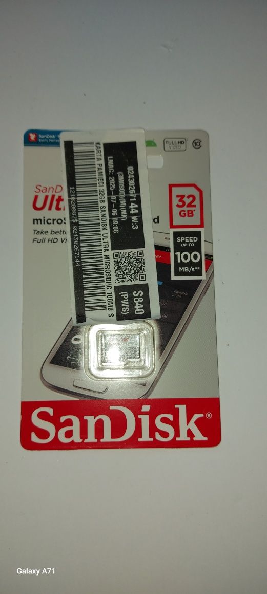 NOWA Karta pamięci SANDISK Ultra microSDHC 32GB