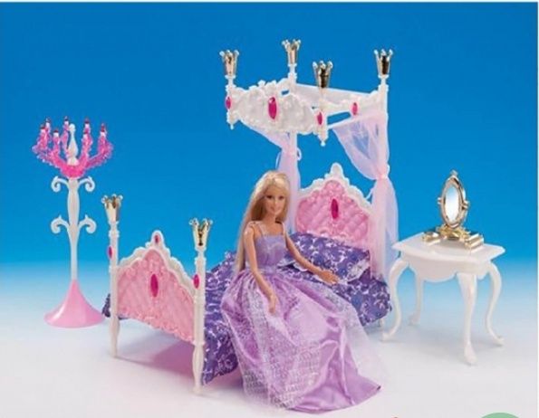 Мебель для кукол Барби(Спальня 4 види), Меблі для ляльок