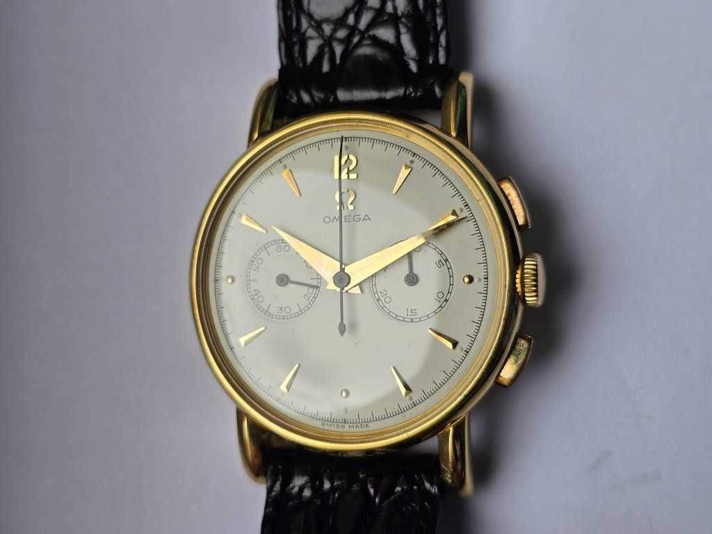 Złota 18K Omega Chronograph 320 jak Nowa idealna